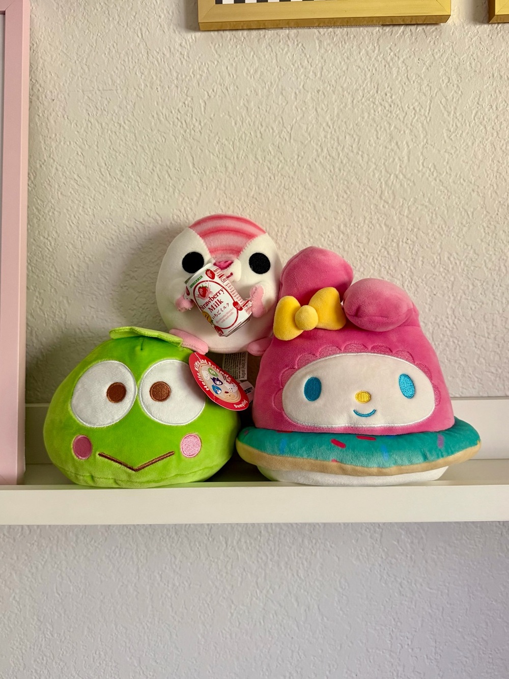Set of Sanrio My Melody Spinkled Donut, Kerropi Dumpling and Snackles Plush